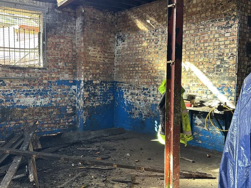 Fire damage - full room clearance